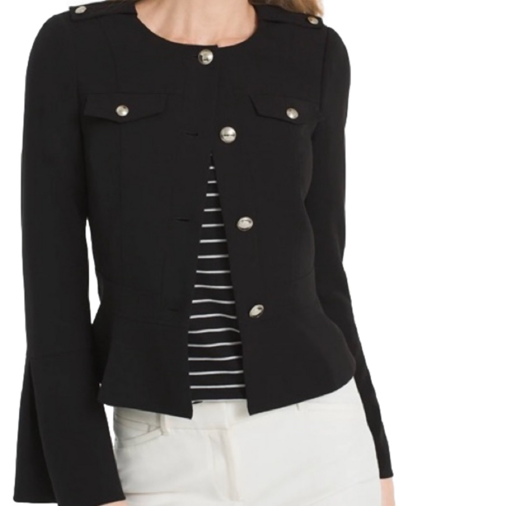 Sz 00 petite NEW with tag White House Black Market Military Style Blazer